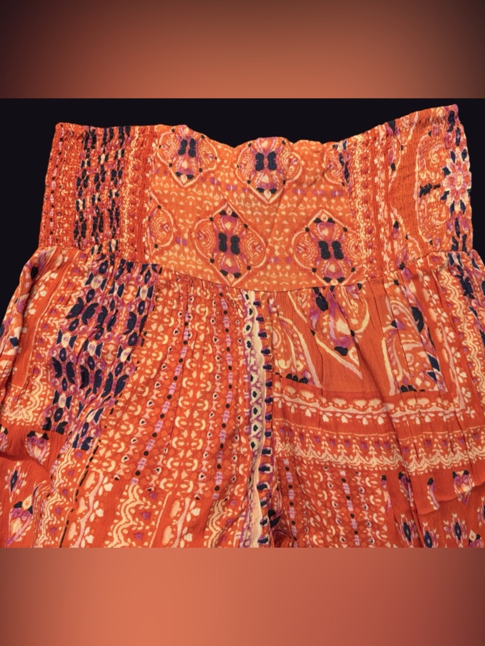 Sacred Threads Coral Palazzo Wide-Leg Pants - Picture 2 of 6